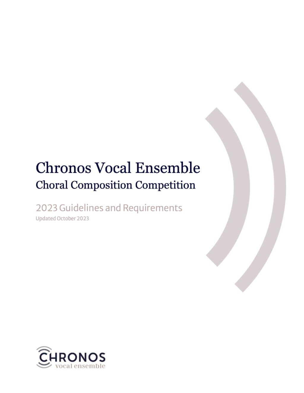Fall 2023 Chronos Composition Competition Guidelines Cover